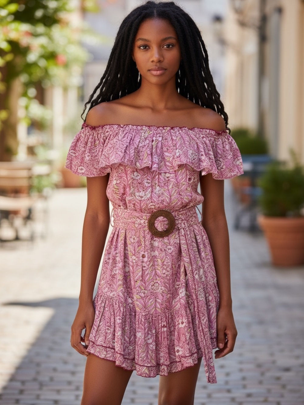 Poupette St Barth - Belted Mini Dress